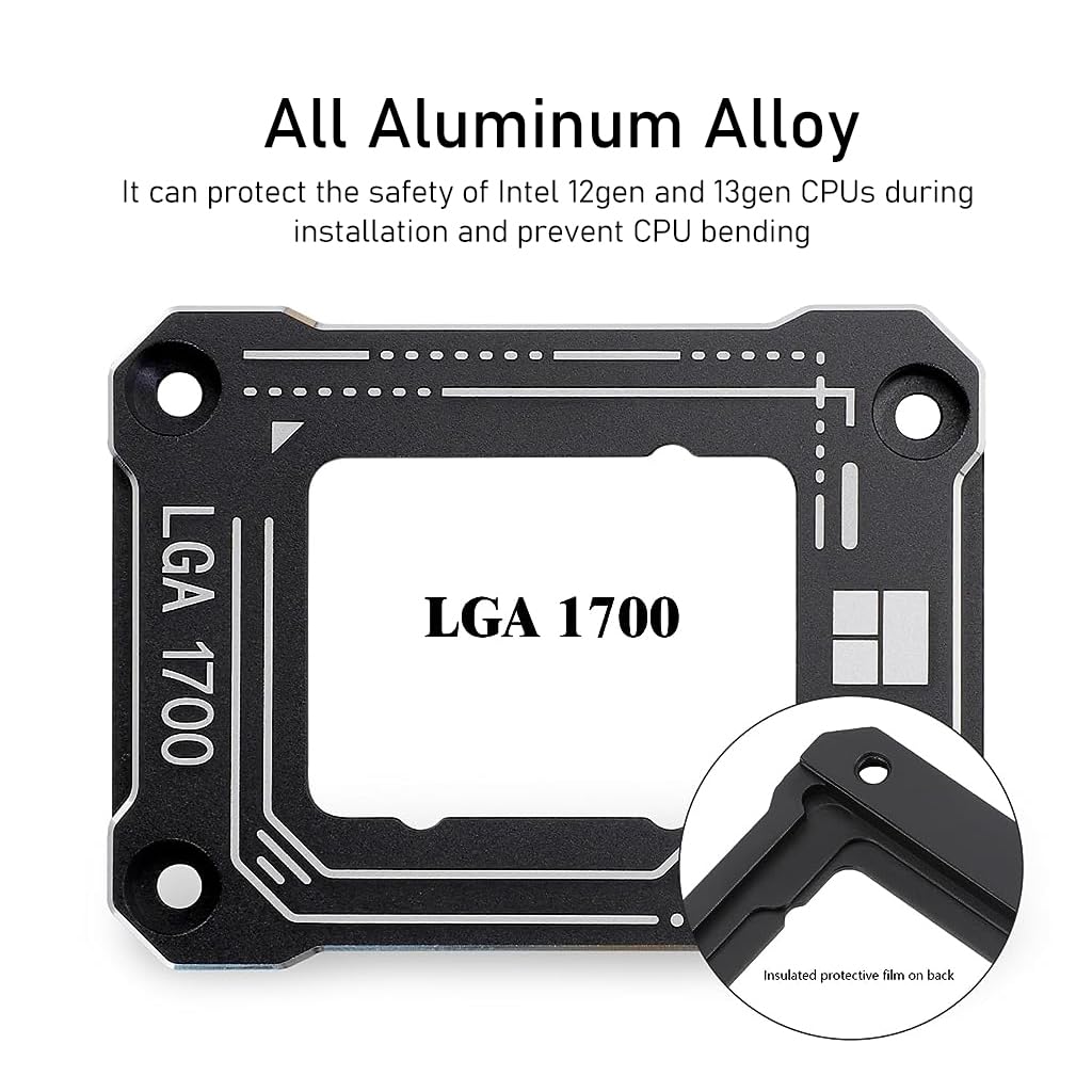 Verilux for Intel12th 13th Gen LGA1700 Anti-Bending Buckle, CPU Contact Frame Kit, CPU Fixing Buckle, CPU Stress Bending Corrector, Easy Installation Verilux for Intel12th 13th Gen LGA1700 Anti-Bending Buckle, CPU Contact Frame Kit, CPU Fixing Buckle, CPU Stress Bending Corrector, Easy Installation
